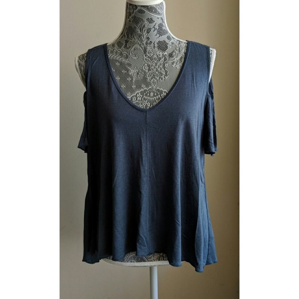 Free People Cold Shoulder Shirt - Size S - NWOT